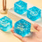 Squishy Ice Cube Fidget Toy with Snowflakes