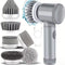 Electric Spin Scrubber Cordless with 6 Replaceable Brush Heads